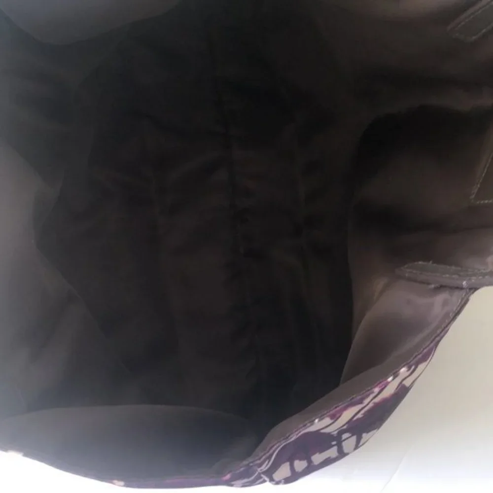 Henri Bendel IZAK  Shopper Tote Purple Reversible Handbag
